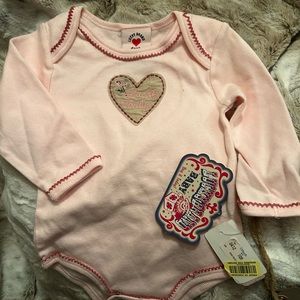 NWT Lucky Brand infant onesie, 6/9 month and Faded Glory infant jeans 6/9 month